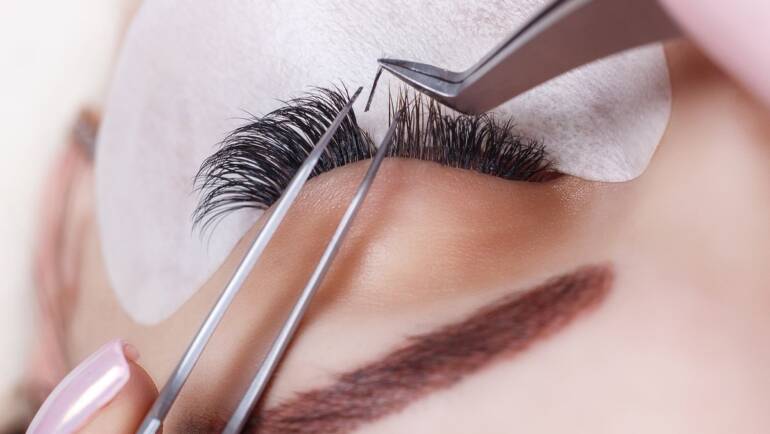 professional eyelash extensions natural look service, eyelash extensions